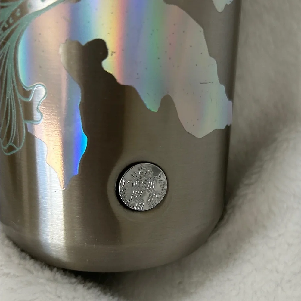 Starbucks Mermaid Siren 16oz Iridescent Stainless Steel Insulated Tumbler - Picture 2 of 6